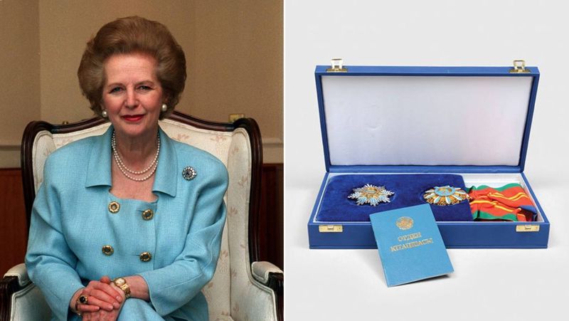 В Великобритании продают казахстанский орден, подаренный Маргарет Тэтчер