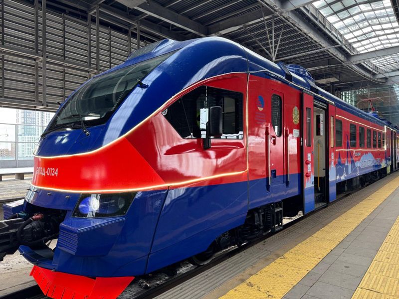 Новый электропоезд запустили по маршруту «Астана - Боровое»
