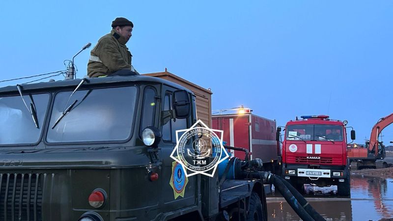 В Акмолинской области произошёл прорыв искусственного канала