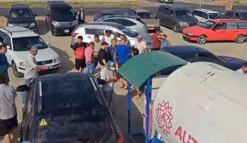 Очереди на газозаправочных станциях наблюдаются в Жамбылской области