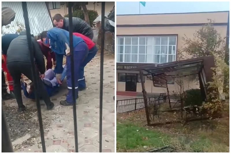 Остановку снесло ветром в Актау: врачи рассказали о состоянии пострадавших