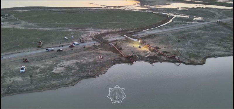 В Кульсары начали подключать газ в домах, пострадавших от паводка