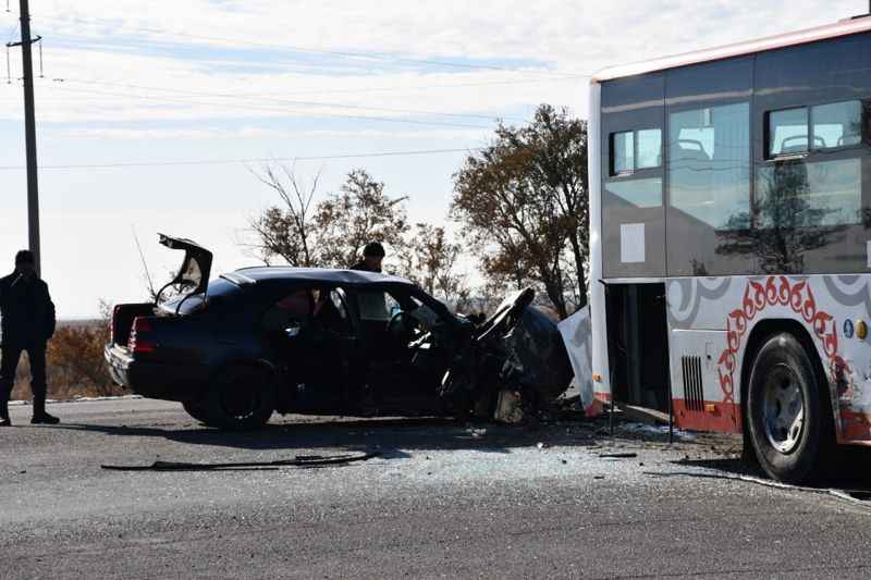 ДТП с участием автобуса в Акмолинской области: пострадали двое человек