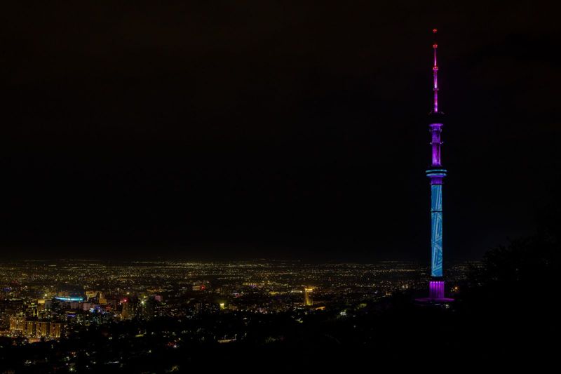 Освещение телебашни «Кок-Тобе» будет работать по новому графику