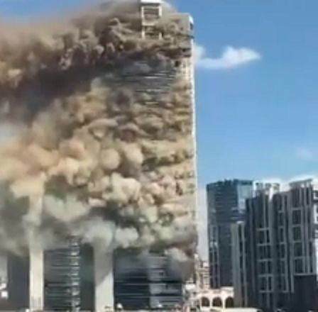 Пожар на 26 этаже ЖК тушат по повышенному рангу в столице