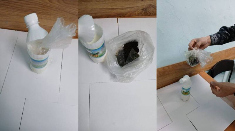 Насвай в бутылке из-под тана пытались передать в СИЗО Уральска