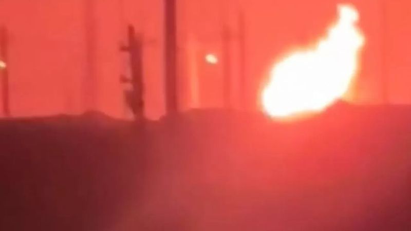 Пожар на газопроводе в Мангистауской области: вредных выбросов не обнаружено