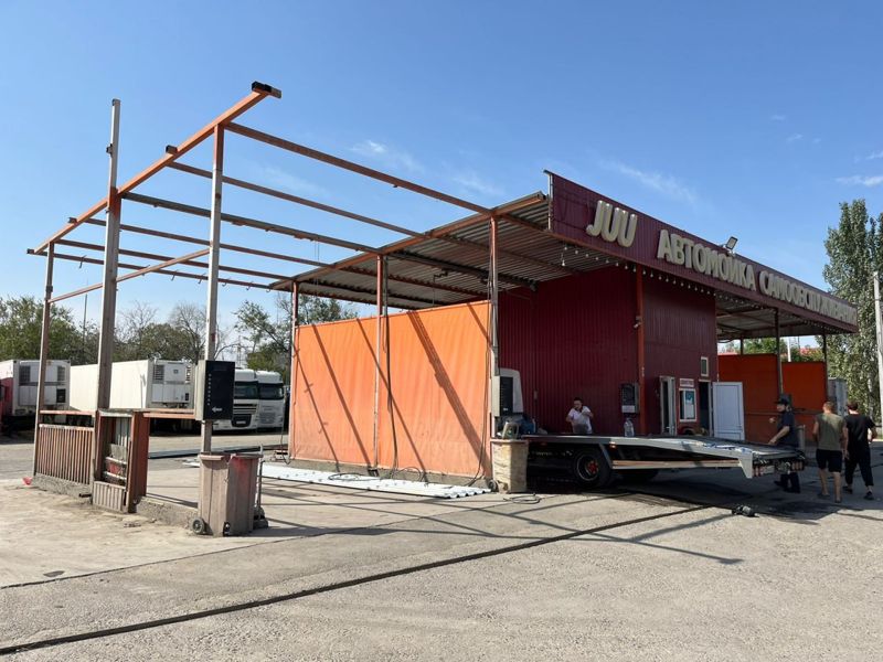 Автомойку сносят в Алматы по решению суда