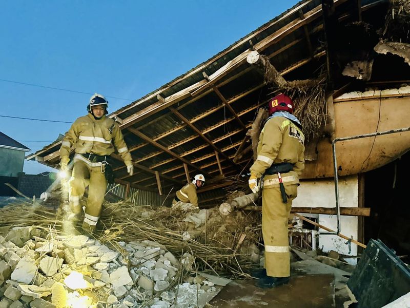 Четверо подростков находятся в реанимации после взрыва газа в Кызылорде