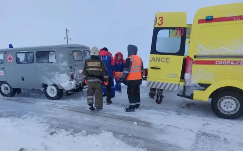 24 человека спасли из снежных заносов в Костанайской области