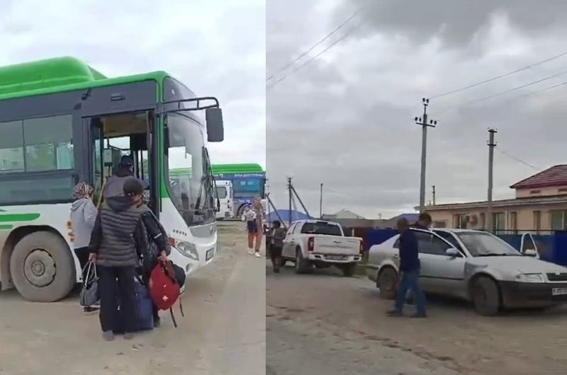 Из села Талдыколь в Атырауской области эвакуируют жителей