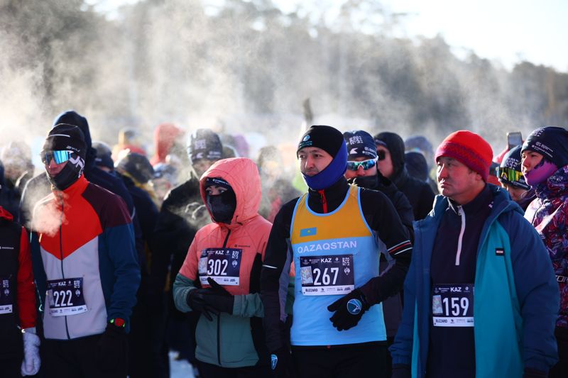 Экстремальные ледовые гонки устроили в Нацпарке Бурабая