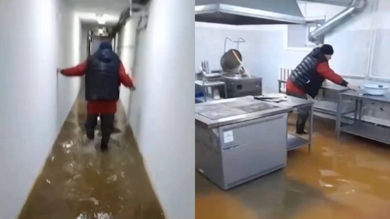 Талые воды затопили школу в Кокшетау