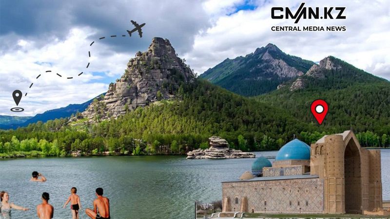 Голубое ожерелье и озеро-полумесяц: куда поехать отдыхать в Казахстане?