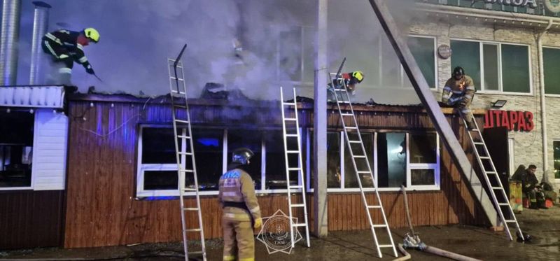 Тандырная, где было шесть газовых баллонов, вспыхнула в Астане