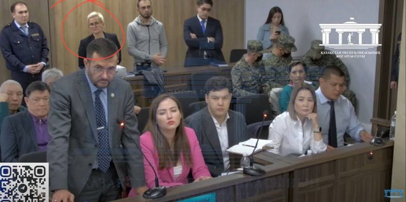 Ещё одна гостья из России прибыла на суд Бишибаева