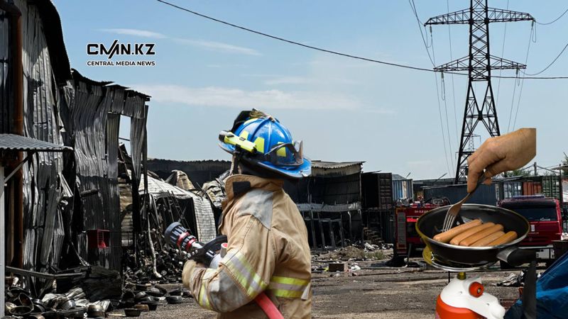 "Готовили еду на масле": владелец крупного рынка в Алматы рассказал, кто виновен в пожаре