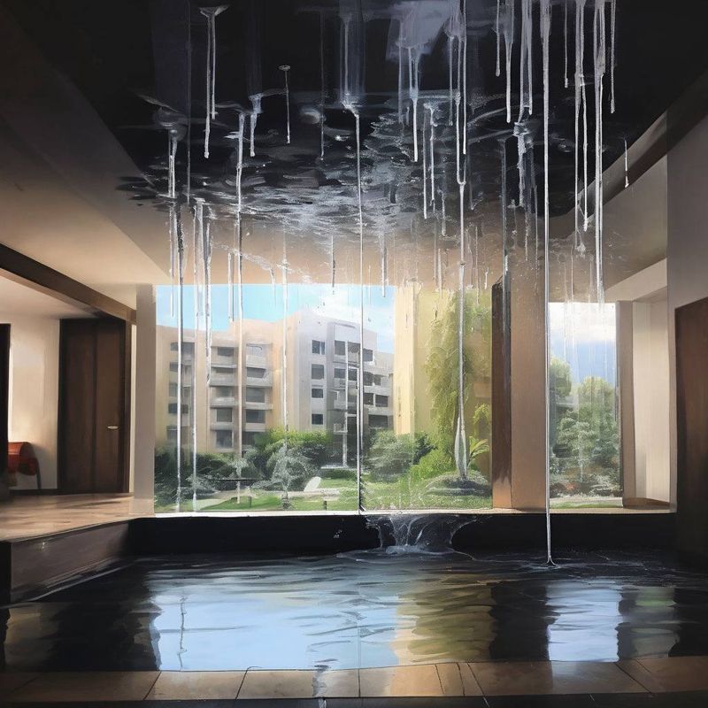 "Прорвало трубы и течёт с крыши: в столичном ЖК на мать с ребёнком чуть не обрушился потолок