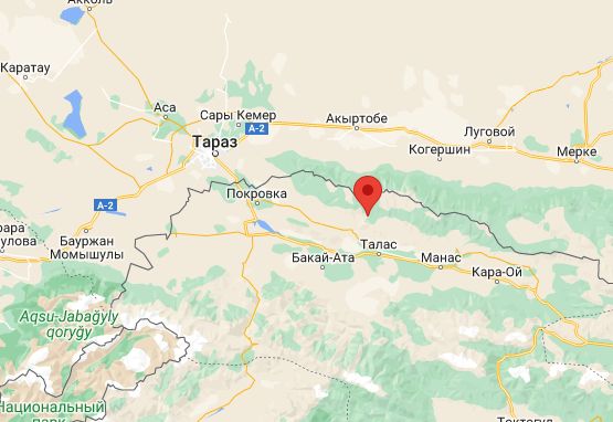 Землетрясение зафиксировали в 77 км от Тараза