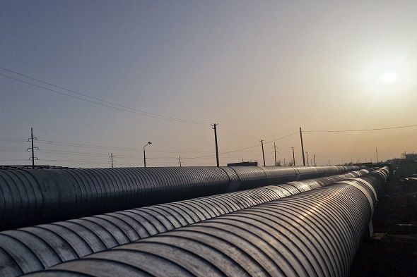 В Экибастузе гидравлические испытания закончились прорывом трубы