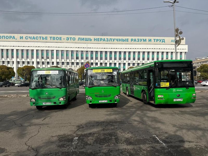 Три новых пригородных маршрута запустили в Алматы