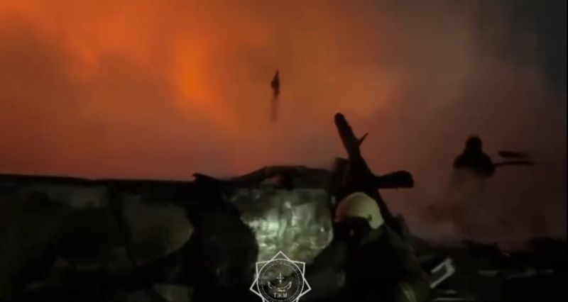 Крупный пожар в районе Коктобе потушили в Алматы