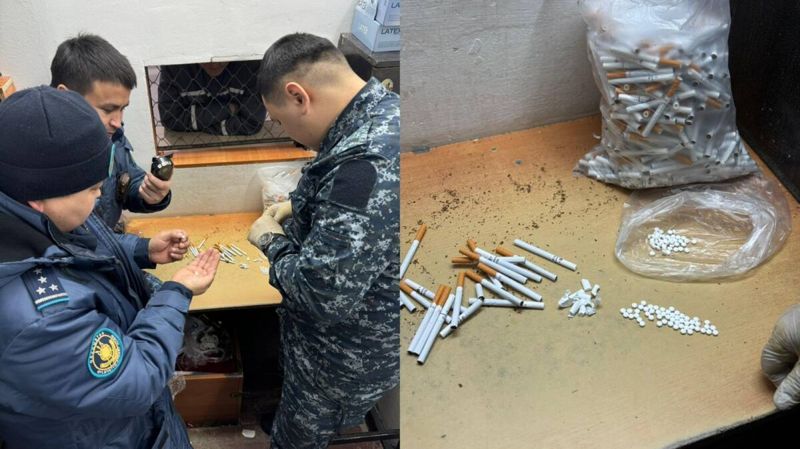 Таблетки трамадола в сигаретах пытались передать в колонию в ЗКО