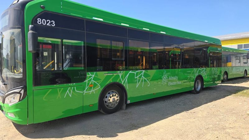 В Алматы 2 сентября запустят новый маршрут с электроавтобусами