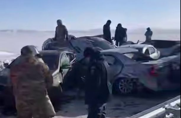 Қарағанды облысындағы тас жолында 19 көлік соқтығысқан