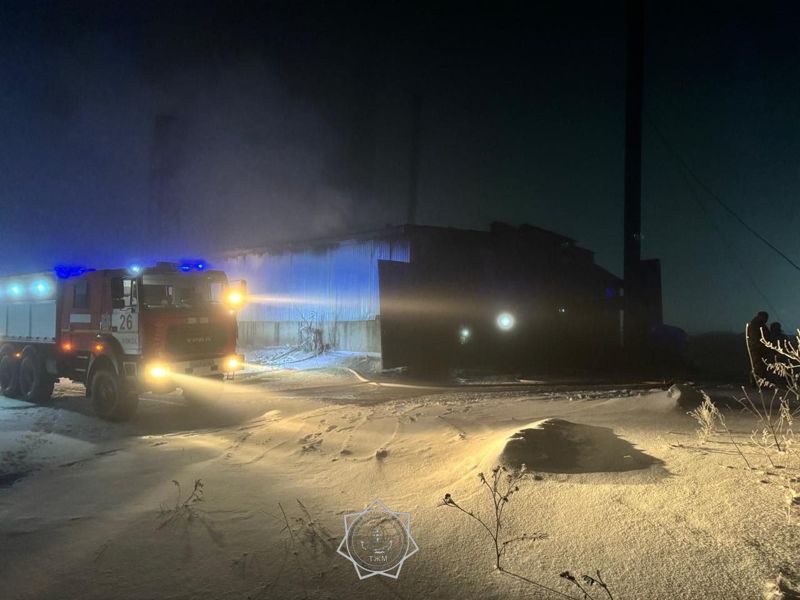 Котельная горела в Акколе