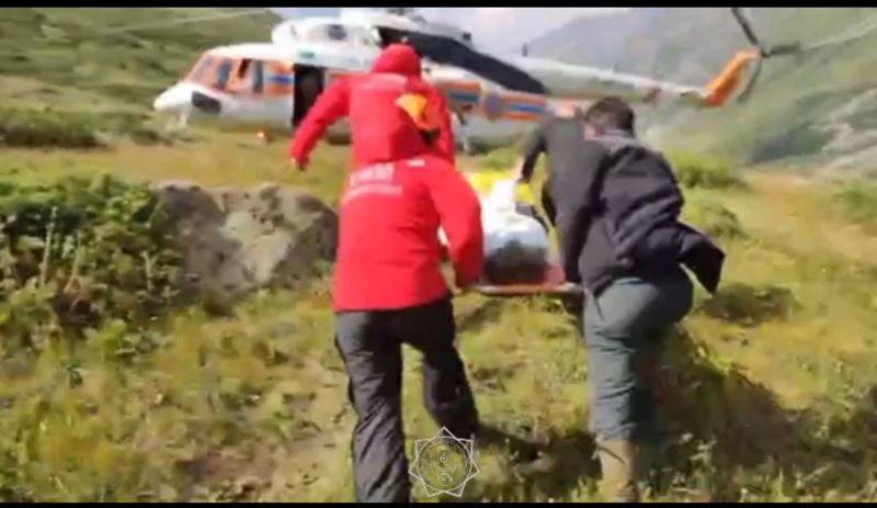 Россиянку с сильным кровотечением спасли на вертолёте в Алматинской области