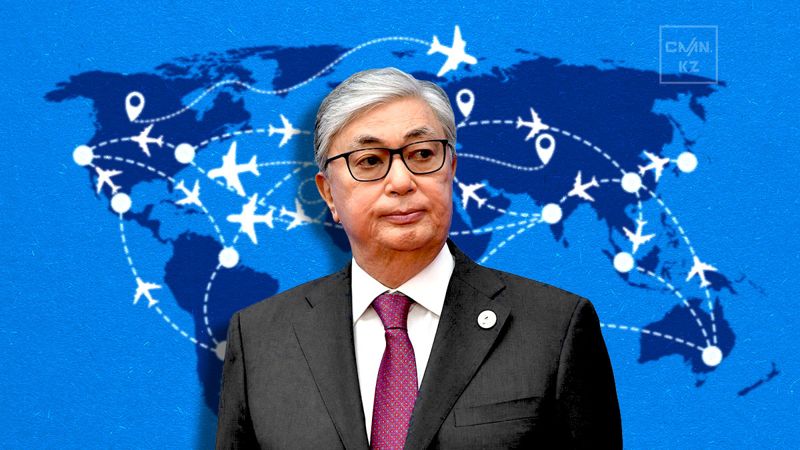 Президентские маршруты 2024 года: сколько километров пролетел Токаев по миру, и к чему это привело