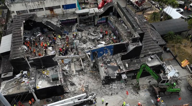 Число жертв обрушения крыши клуба в столице Доминиканы выросло до 221