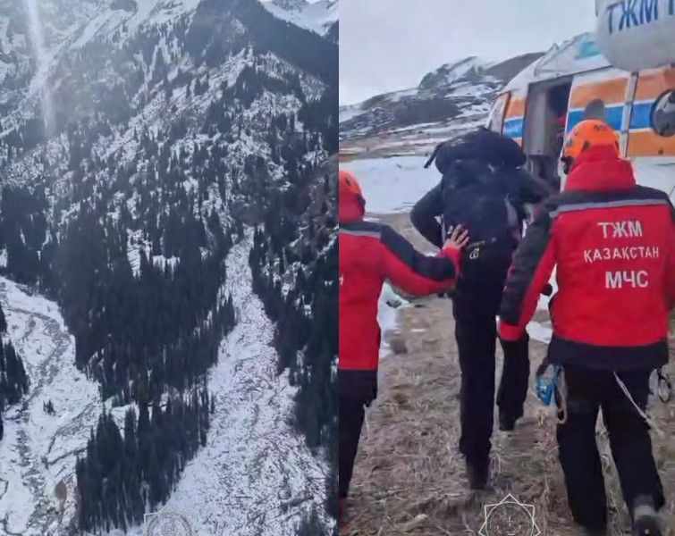 Туриста нашли в алматинских горах после трех суток поисков