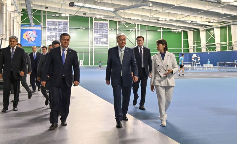 Токаев посетил теннисный центр «Даулет»