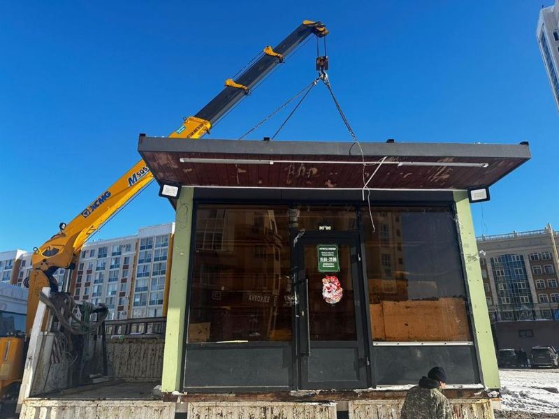 В Астане снесут павильоны перед «Astana mall»: они представляют опасность