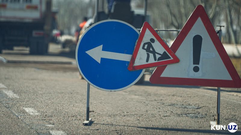 Запретить ремонтировать дороги и наносить разметку днем хотят в Узбекистане