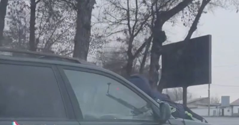 Прокатил полицейского на капоте: жителю Шымкента вынесли приговор
