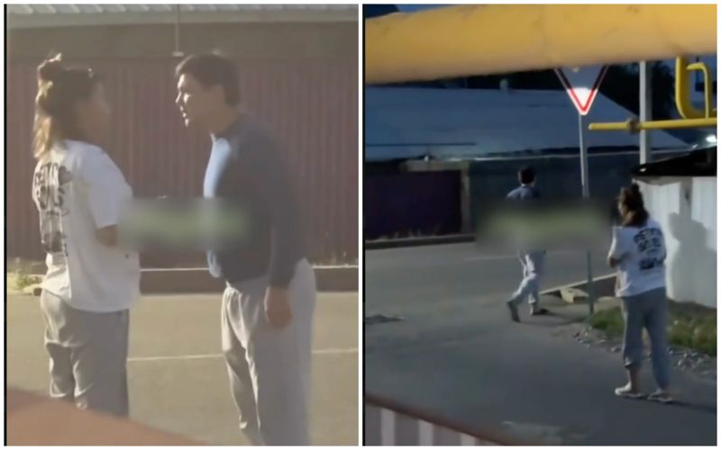 Мужчина избил женщину прямо на улице в Алматы