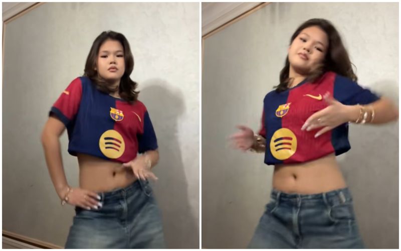 Дочь Турсынбека Кабатова эффектно станцевала на камеру