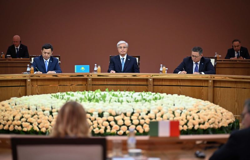 Токаев рассказал о перспективных направлений взаимодействия с Италией