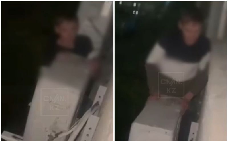 В Актау Человек-паук с ножом пытался залезть в квартиру