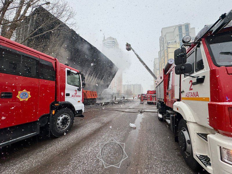 Кинотеатр Cinema City загорелся в Астане