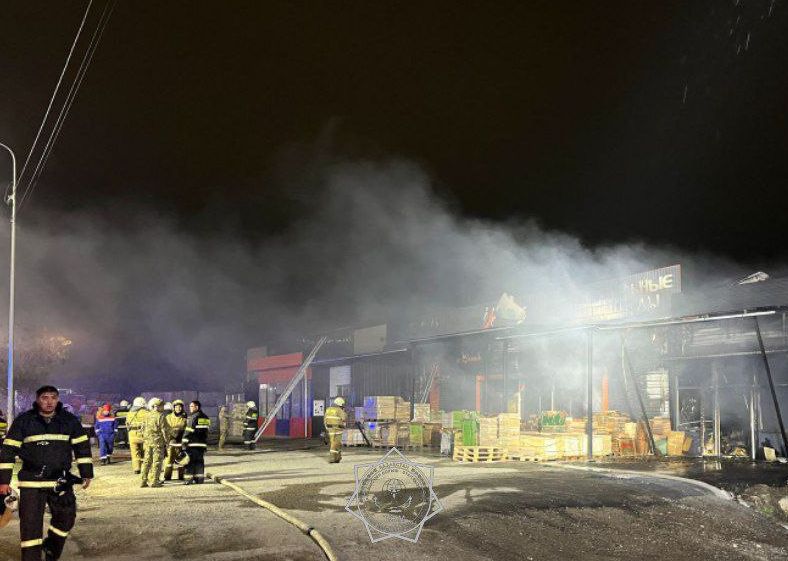 Магазин стройматериалов горел в Алматы