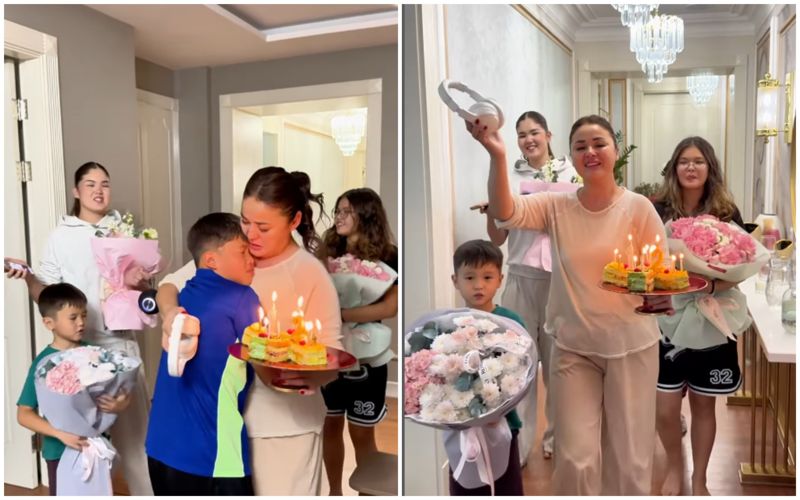 Мать года: жена Турсынбека Кабатова подарила сыну VIP-билет на матч Кайрат – Реал