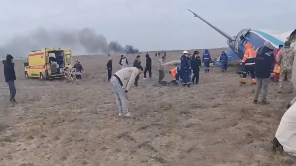 Скриншот из видео крушения