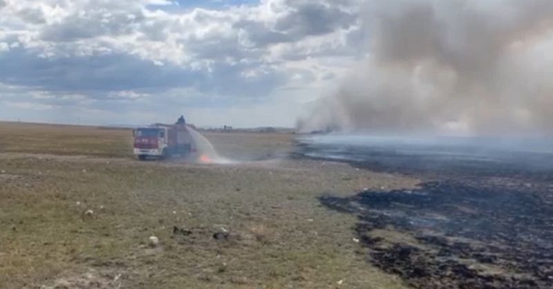 Мусорный полигон горит в Абайской области