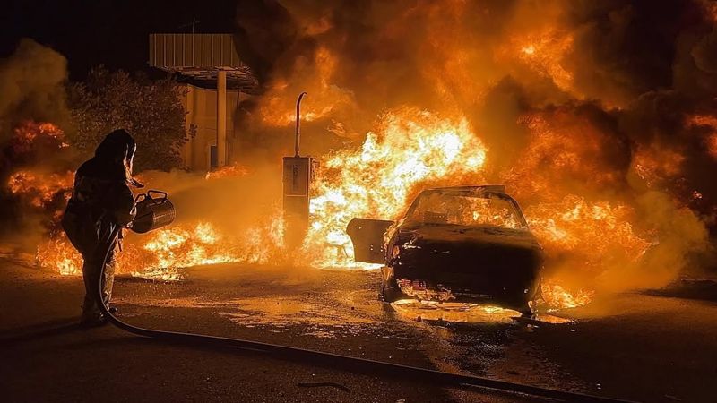 АЗС едва не взорвалась в Жамбылской области