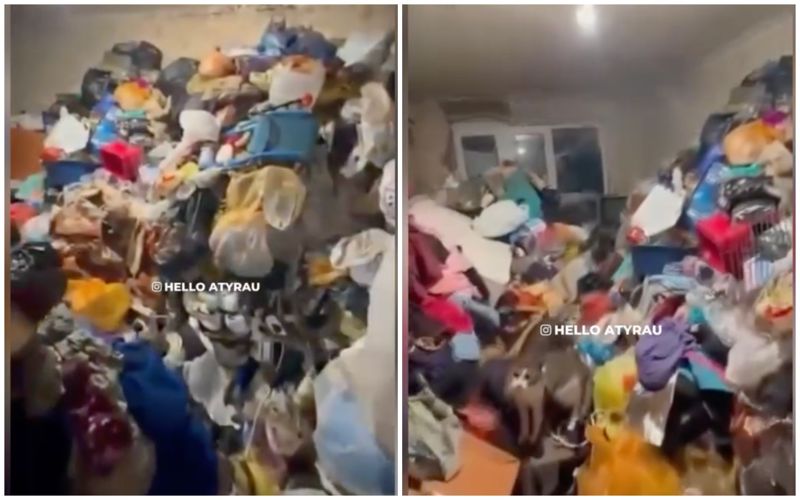 Не квартира, а помойка: в Атырау нашли семью с ребёнком в ужасных условиях