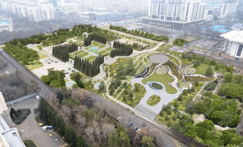 Сквер вместо сожжённой резиденции: в Алматы сдвинули сроки открытия объекта